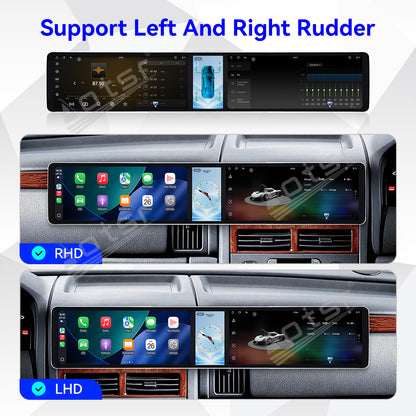 Aotsr Dual 12.3 inch Car Radio For Jeep 2/Grand Cherokee 1998-2005 with 7870 Octa Core Chip Ultra HD 2400*900 Touch Screen Wireless CarPlay Bluetooth 5.0 GPS Navigation