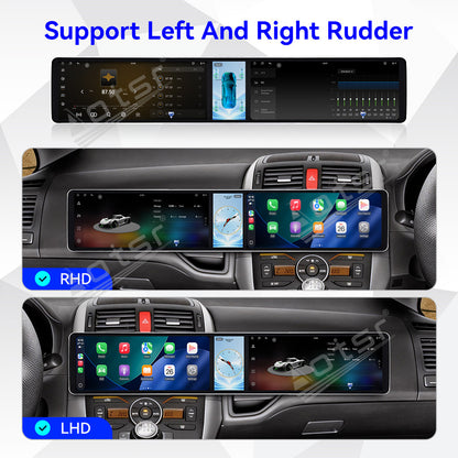 Aotsr Dual 12.3 inch Car Radio for Toyota Auris 2006-2011 with 7870 Octa Core Chip Ultra HD 2400*900 Touch Screen Wireless CarPlay Bluetooth 5.0 GPS Navigation
