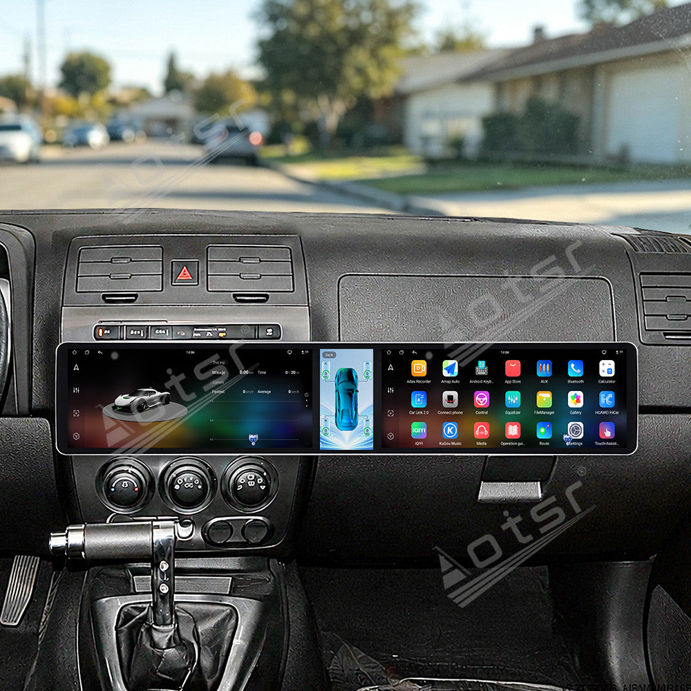 Aotsr Dual 12.3 inch Car Radio For Hummer H3 2005-2010 with 7870 Octa Core Chip Ultra HD 2400*900 Touch Screen Wireless CarPlay Bluetooth 5.0 GPS Navigation