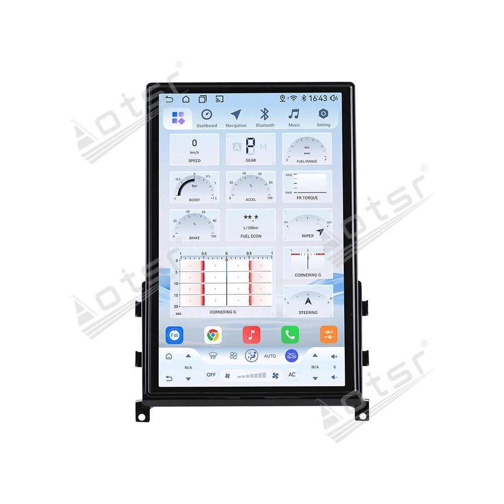 Aotsr 14.5 inch Android Auto Carplay Car For Nissan GT-R GTR 2009-2017 LHD RHD Smart GPS Navi Car Radio Stereo Player DSP Tape Recorder