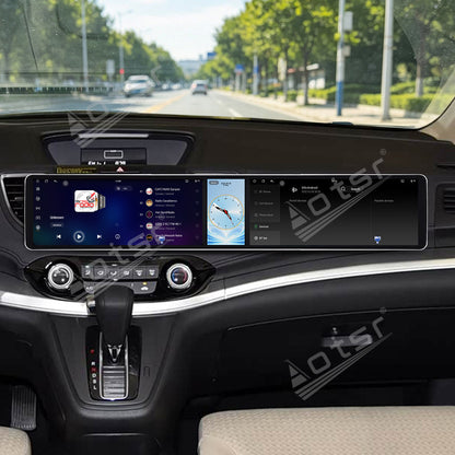 Aotsr Dual 12.3 inch Car Radio for Honda CR-V 2012-2016 with 7870 Octa Core Chip, Ultra HD 2400*900 Touch Screen, Wireless CarPlay, Bluetooth 5.0, GPS Navigation, 4G Network, OEM Upgrade Multimedia System
