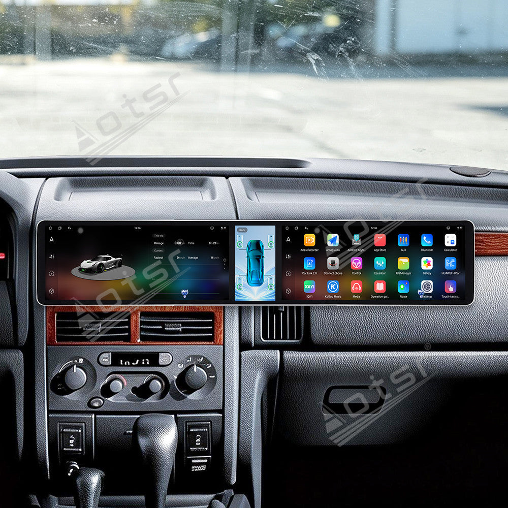 Aotsr Dual 12.3 inch Car Radio For Jeep 2/Grand Cherokee 1998-2005 with 7870 Octa Core Chip Ultra HD 2400*900 Touch Screen Wireless CarPlay Bluetooth 5.0 GPS Navigation