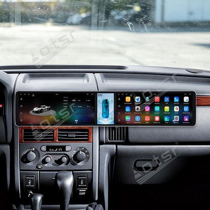 Aotsr Dual 12.3 inch Car Radio For Jeep 2/Grand Cherokee 1998-2005 with 7870 Octa Core Chip Ultra HD 2400*900 Touch Screen Wireless CarPlay Bluetooth 5.0 GPS Navigation