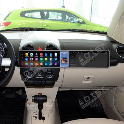 Aotsr Dual 12.3 inch Car Radio for Volkswagen Beetle 2003-2010 with 7870 Octa Core Chip Ultra HD 2400*900 Touch Screen Wireless CarPlay Bluetooth 5.0 GPS Navigation 4G Network OEM Upgrade Multimedia System