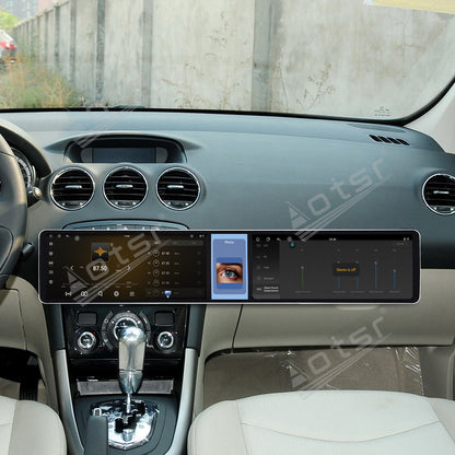 Aotsr Dual 12.3 inch Car Radio for Peugeot 408 2010-2013 with 7870 Octa Core Chip Ultra HD 2400*900 Touch Screen Wireless CarPlay Bluetooth 5.0 GPS Navigation 4G Network OEM Upgrade Multimedia System