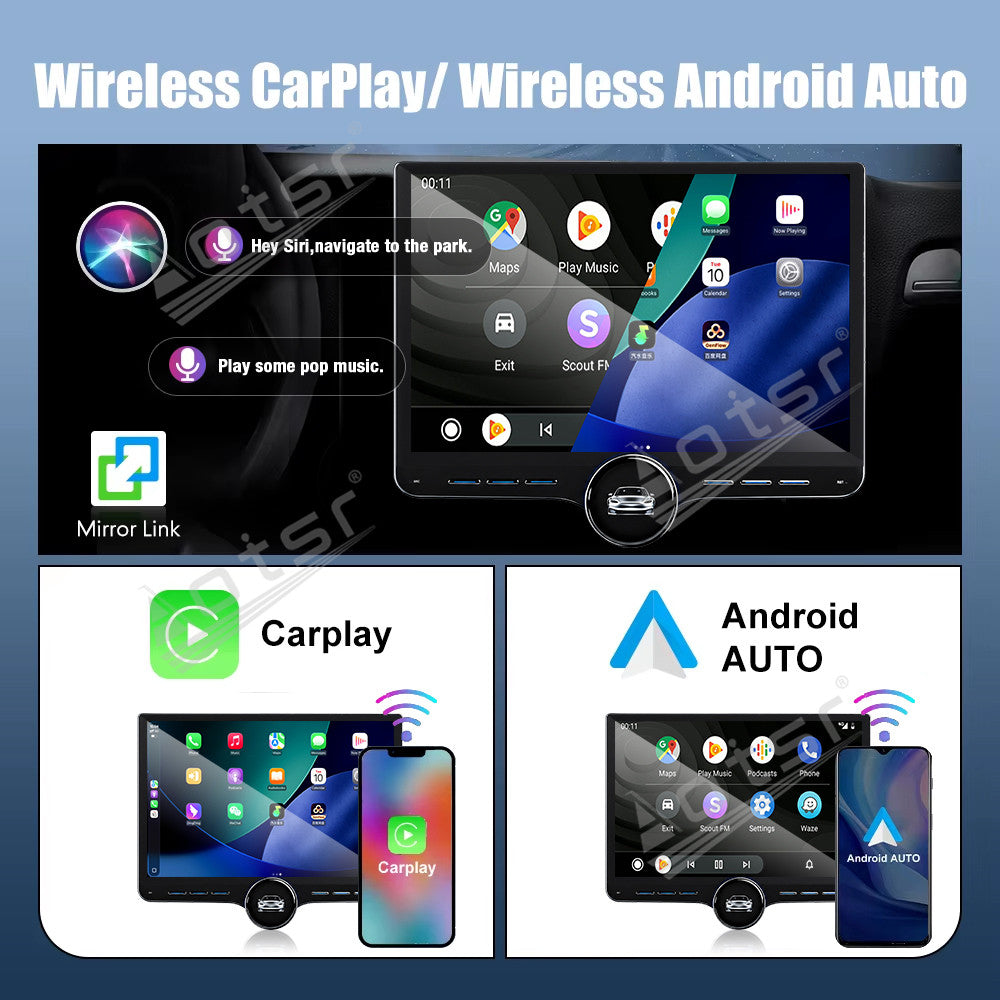 Aotsr 11.5 inch Android Car Radio for Citroen C3-XR 2019 display touchscreen, dual DIN car audio system