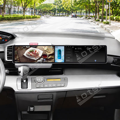 Aotsr Dual 12.3 inch Car Radio for Honda Freed 2008-2013 with 7870 Octa Core Chip, Ultra HD 2400*900 Touch Screen, Wireless CarPlay, Bluetooth 5.0, GPS Navigation, 4G Network, OEM Upgrade Multimedia System