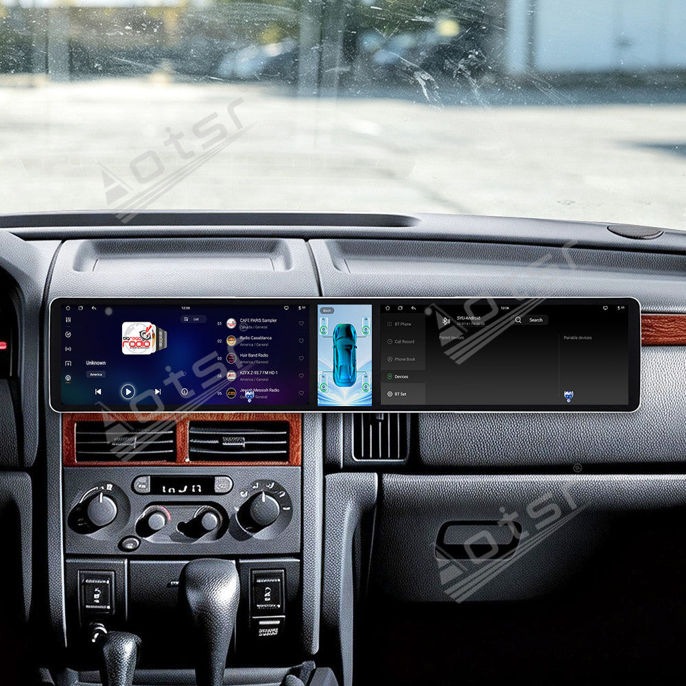 Aotsr Dual 12.3 inch Car Radio For Jeep 2/Grand Cherokee 1998-2005 with 7870 Octa Core Chip Ultra HD 2400*900 Touch Screen Wireless CarPlay Bluetooth 5.0 GPS Navigation