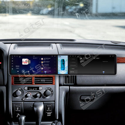 Aotsr Dual 12.3 inch Car Radio For Jeep 2/Grand Cherokee 1998-2005 with 7870 Octa Core Chip Ultra HD 2400*900 Touch Screen Wireless CarPlay Bluetooth 5.0 GPS Navigation