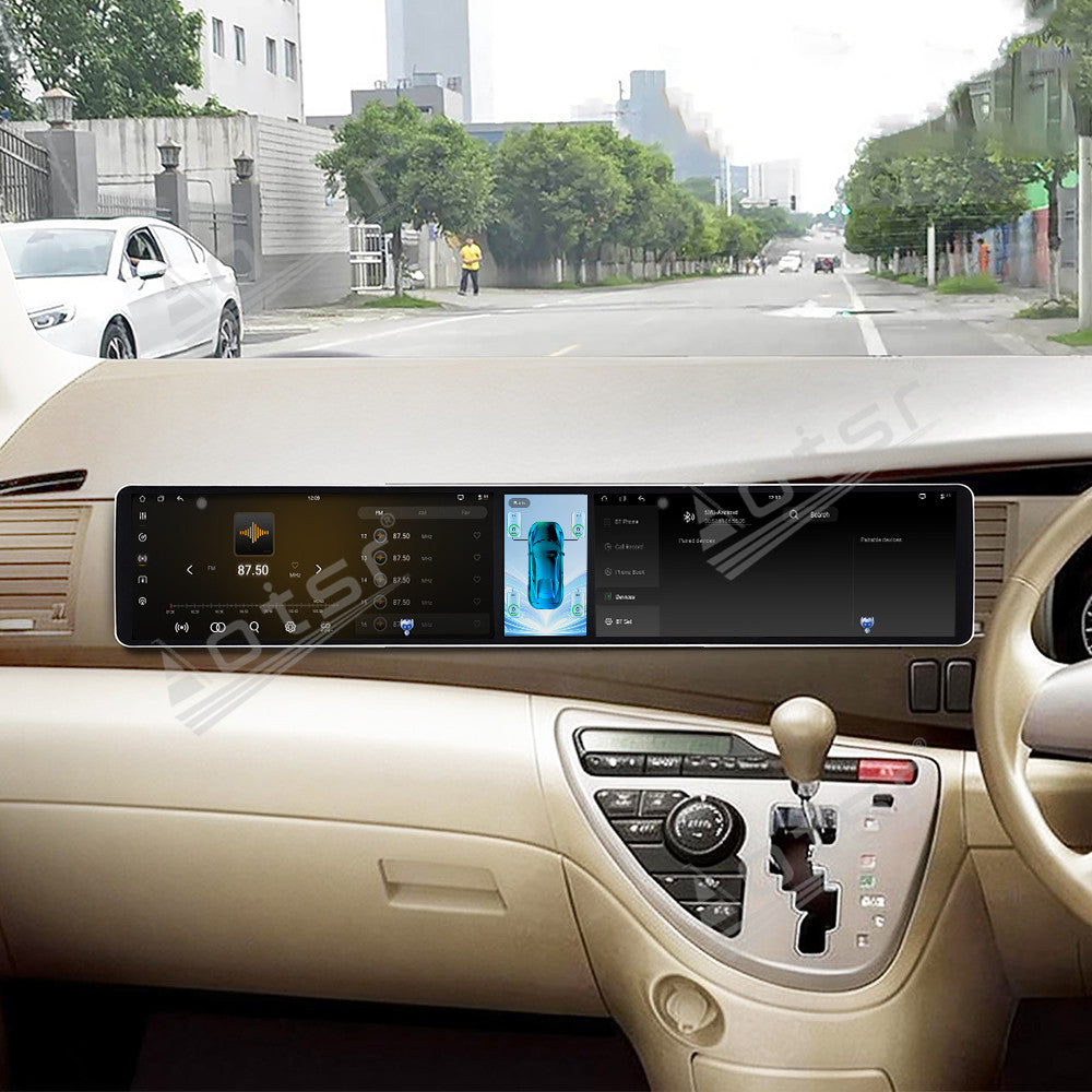 Aotsr Dual 12.3 inch Car Radio for Toyota ISIS 2004-2017 with 7870 Octa Core Chip Ultra HD 2400*900 Touch Screen Wireless CarPlay Bluetooth 5.0 GPS Navigation