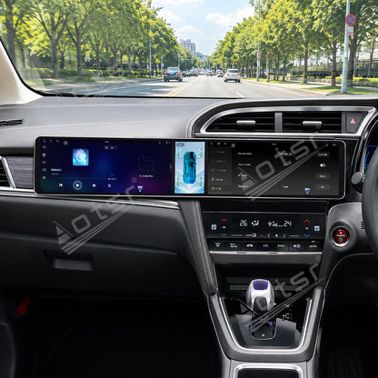 Aotsr Dual 12.3 inch Car Radio for Honda Shuttle 2015-2020 with 7870 Octa Core Chip, Ultra HD 2400*900 Touch Screen, Wireless CarPlay, Bluetooth 5.0, GPS Navigation, 4G Network, OEM Upgrade Multimedia System
