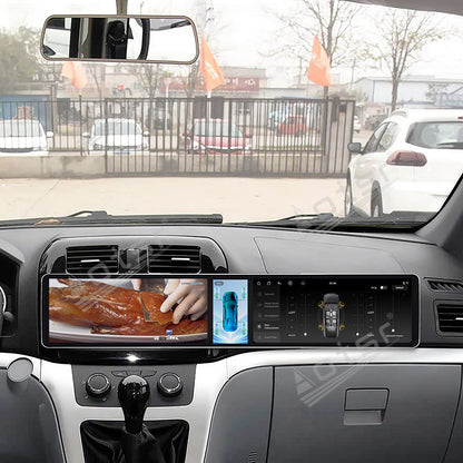 Aotsr Dual 12.3 inch Car Radio For Gonow Starry 2012-2015 with 7870 Octa Core Chip Ultra HD 2400*900 Touch Screen Wireless CarPlay Bluetooth 5.0 GPS Navigation