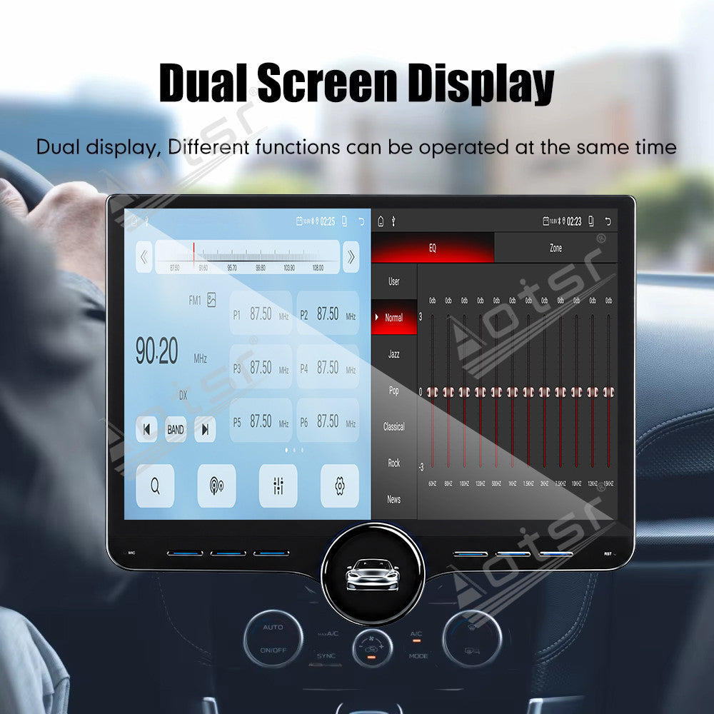 Aotsr 11.5 inch Android Car Radio for Peugeot 2008 2015 display touchscreen, dual DIN car audio system