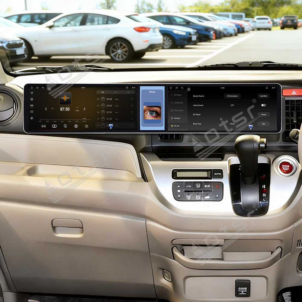 Aotsr Dual 12.3 inch Car Radio for Honda N-WGN 2013-2019 with 7870 Octa Core Chip, Ultra HD 2400*900 Touch Screen, Wireless CarPlay, Bluetooth 5.0, GPS Navigation, 4G Network, OEM Upgrade Multimedia System