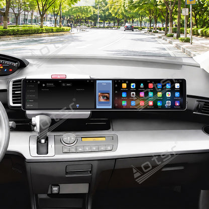 Aotsr Dual 12.3 inch Car Radio for Honda Freed 2008-2013 with 7870 Octa Core Chip, Ultra HD 2400*900 Touch Screen, Wireless CarPlay, Bluetooth 5.0, GPS Navigation, 4G Network, OEM Upgrade Multimedia System
