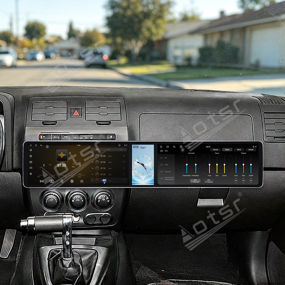 Aotsr Dual 12.3 inch Car Radio For Hummer H3 2005-2010 with 7870 Octa Core Chip Ultra HD 2400*900 Touch Screen Wireless CarPlay Bluetooth 5.0 GPS Navigation