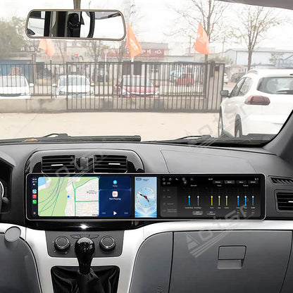 Aotsr Dual 12.3 inch Car Radio For Gonow Starry 2012-2015 with 7870 Octa Core Chip Ultra HD 2400*900 Touch Screen Wireless CarPlay Bluetooth 5.0 GPS Navigation