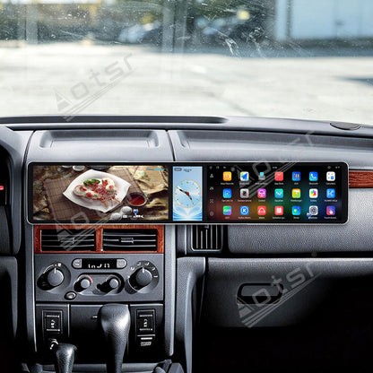 Aotsr Dual 12.3 inch Car Radio For Jeep 2/Grand Cherokee 1998-2005 with 7870 Octa Core Chip Ultra HD 2400*900 Touch Screen Wireless CarPlay Bluetooth 5.0 GPS Navigation