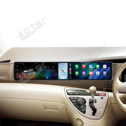 Aotsr Dual 12.3 inch Car Radio for Toyota ISIS 2004-2017 with 7870 Octa Core Chip Ultra HD 2400*900 Touch Screen Wireless CarPlay Bluetooth 5.0 GPS Navigation