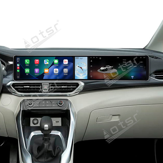 Aotsr Dual 12.3 inch Car Radio for Maxus G50 2022-2025 with 7870 Octa Core Chip, Ultra HD 2400*900 Touch Screen, Wireless CarPlay, Bluetooth 5.0, GPS Navigation, 4G Network, OEM Upgrade Multimedia System