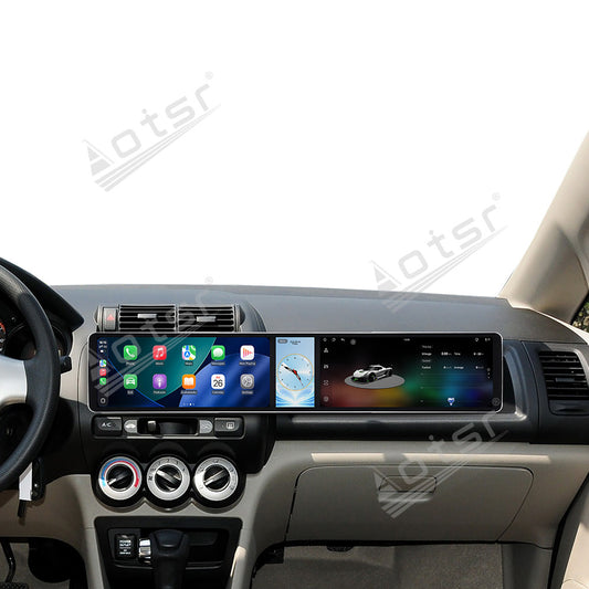 Aotsr Dual 12.3 inch Car Radio for Honda Fit/City/EVERUS S1 2002-2015 with 7870 Octa Core Chip, Ultra HD 2400*900 Touch Screen, Wireless CarPlay, Bluetooth 5.0, GPS Navigation, 4G Network, OEM Upgrade Multimedia System