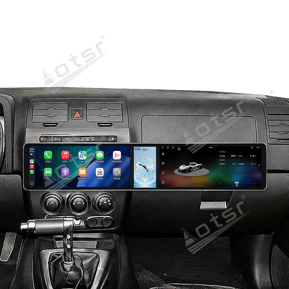 Aotsr Dual 12.3 inch Car Radio For Hummer H3 2005-2010 with 7870 Octa Core Chip Ultra HD 2400*900 Touch Screen Wireless CarPlay Bluetooth 5.0 GPS Navigation