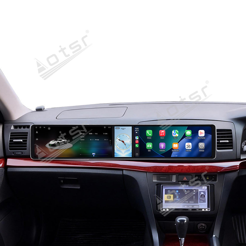 Aotsr Dual 12.3 inch Car Radio for Toyota Mark2 2000-2004 with 7870 Octa Core Chip Ultra HD 2400*900 Touch Screen Wireless CarPlay Bluetooth 5.0 GPS Navigation