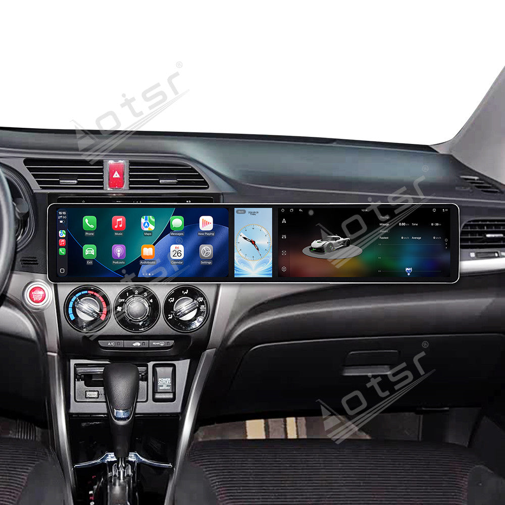 Aotsr Dual 12.3 inch Car Radio for Honda CRIDER 2013-2016 with 7870 Octa Core Chip, Ultra HD 2400*900 Touch Screen, Wireless CarPlay, Bluetooth 5.0, GPS Navigation, 4G Network, OEM Upgrade Multimedia System
