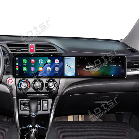 Aotsr Dual 12.3 inch Car Radio for Honda CRIDER 2013-2016 with 7870 Octa Core Chip, Ultra HD 2400*900 Touch Screen, Wireless CarPlay, Bluetooth 5.0, GPS Navigation, 4G Network, OEM Upgrade Multimedia System