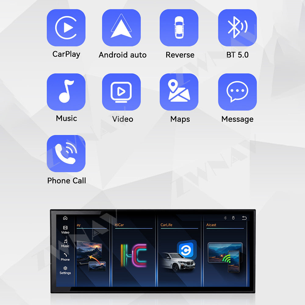 Aotsr 15.8 inch Linux Carplay Screen for BMW X1 F48 2009-2016 CIC IPS Touch Stereo Unit Multi Storage 4G DSP BT5.0 GPS