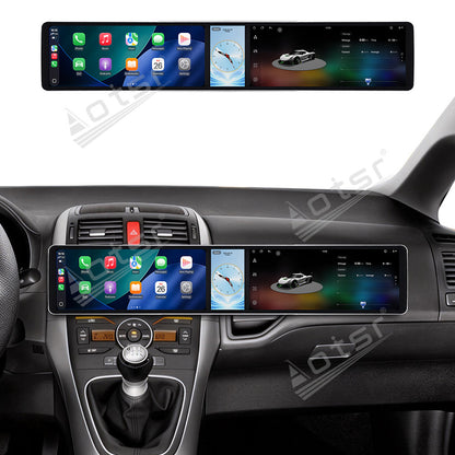 Aotsr Dual 12.3 inch Car Radio for Toyota Auris 2006-2011 with 7870 Octa Core Chip Ultra HD 2400*900 Touch Screen Wireless CarPlay Bluetooth 5.0 GPS Navigation