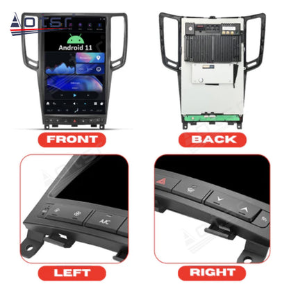 14.4 Inch Android 13.0 Tesla Screen For Infiniti G37 2007-2013 Audio Radio Receiver Stereo Multimedia Player Head Unit