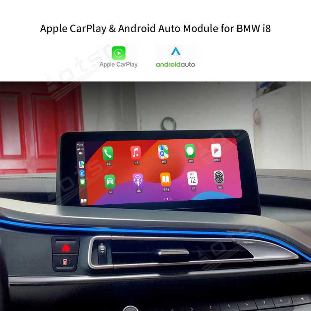 Tesla Screen For BMW i8 Android 13.0 Car Radio Player GPS Navi Auto Stereo Multimedia Video DSP Carplay 4G SIM