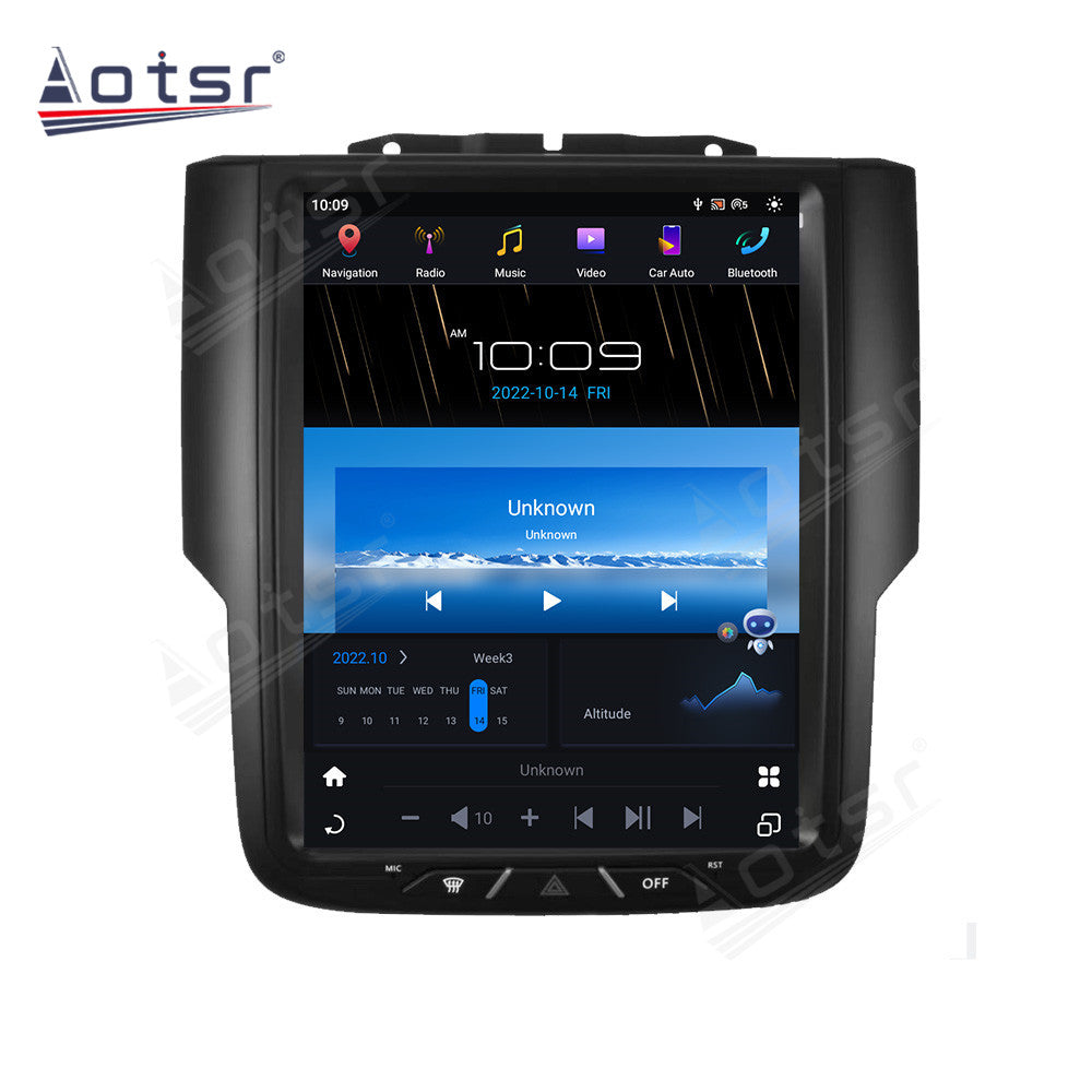 10.5 Inch Tesla Screen For Dodge Ram 2013-2018 Android 13.0 Car Radio Player GPS Navi Auto Stereo Multimedia Video DSP Carplay 4G SIM