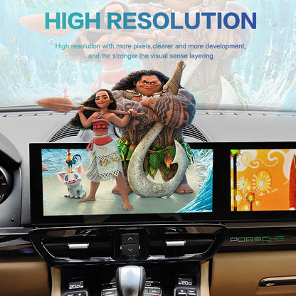 Dual 12.1 inches Tesla Screen For Porsche Cayenne 2010-2016  Android 13.0  Car  Radio   Player  GPS Navi Auto  Stereo Multimedia Video DSP Carplay 4G SIM