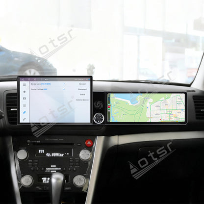 Aotsr Dual Screen 13.1 inch+12.3 inch Android 15 Carplay Car Radio for Subaru Legacy/Outback 2004-2009 Car GPS Navigation Multimedia