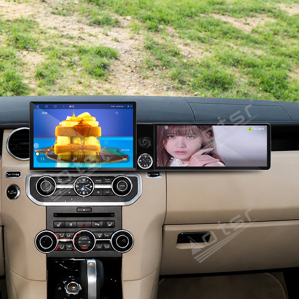 Aotsr Dual Screen 13.1 inch+12.3 inch Android 15 Carplay Car Radio for Land Rover Discovery 4 2010-2016 Car GPS Navigation Multimedia