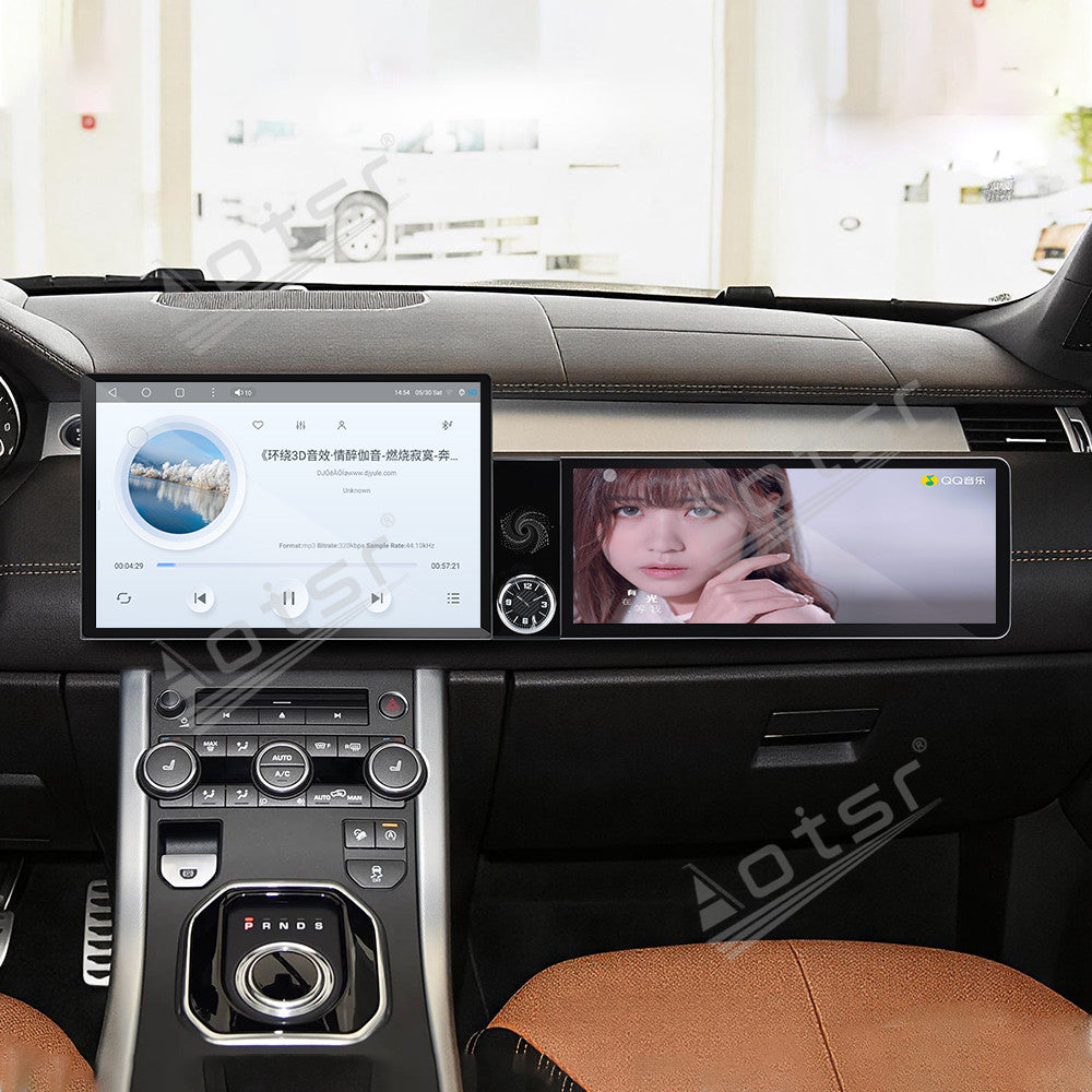 Aotsr Dual Screen 13.1 inch+12.3 inch Android 15 Carplay Car Radio for Land Rover Range Rover Evoque 2016-2018 Car GPS Navigation Multimedia