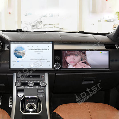 Aotsr Dual Screen 13.1 inch+12.3 inch Android 15 Carplay Car Radio for Land Rover Range Rover Evoque 2016-2018 Car GPS Navigation Multimedia