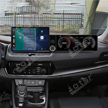 Aotsr Dual Screen 13.1 inch+12.3 inch Android 15 Carplay Car Radio for Nissan X-Trail 2021-2026 Car GPS Navigation Multimedia