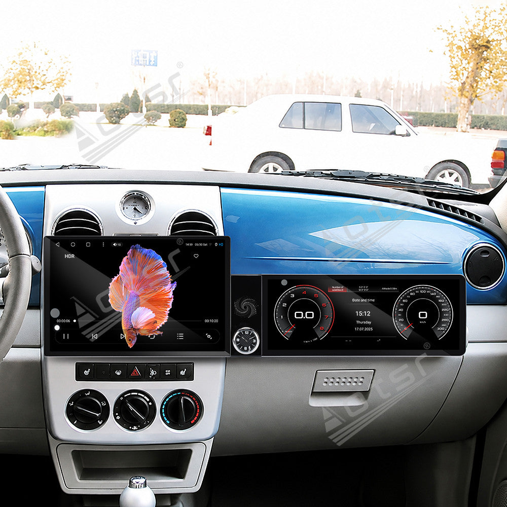 Aotsr Dual Screen 13.1 inch+12.3 inch Android 15 Carplay Car Radio for Chrysler PT Cruiser 2005-2010 Car GPS Navigation Multimedia