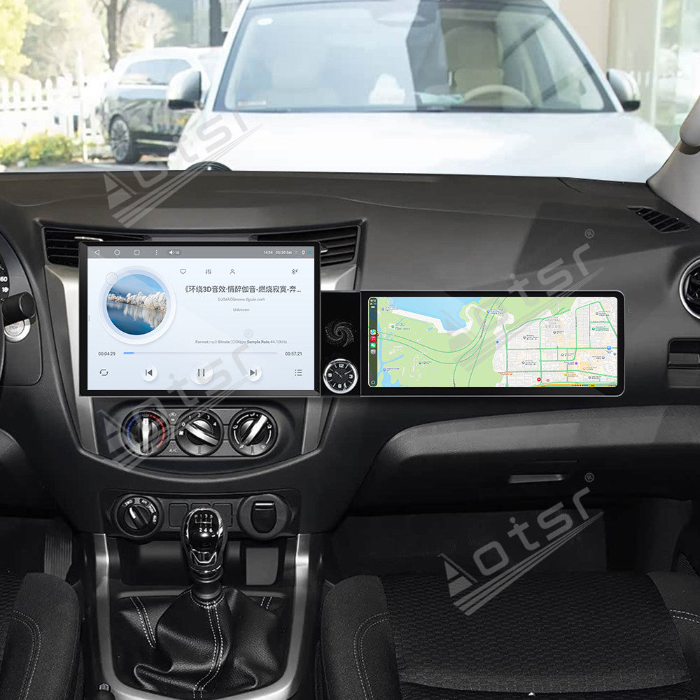 Aotsr Dual Screen 13.1 inch+12.3 inch Android 15 Carplay Car Radio for Nissan Navara 2017-2019 Car GPS Navigation Multimedia