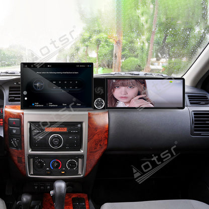 Aotsr Dual Screen 13.1 inch+12.3 inch Android 15 Carplay Car Radio for Nissan Safari Y61 2004-2012 Car GPS Navigation Multimedia