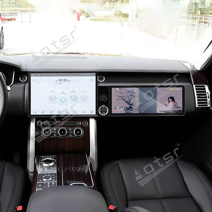 Aotsr Dual Screen 13.1 inch+12.3 inch Android 15 Carplay Car Radio for Land Rover Range Rover Executive 2017 Car GPS Navigation Multimedia