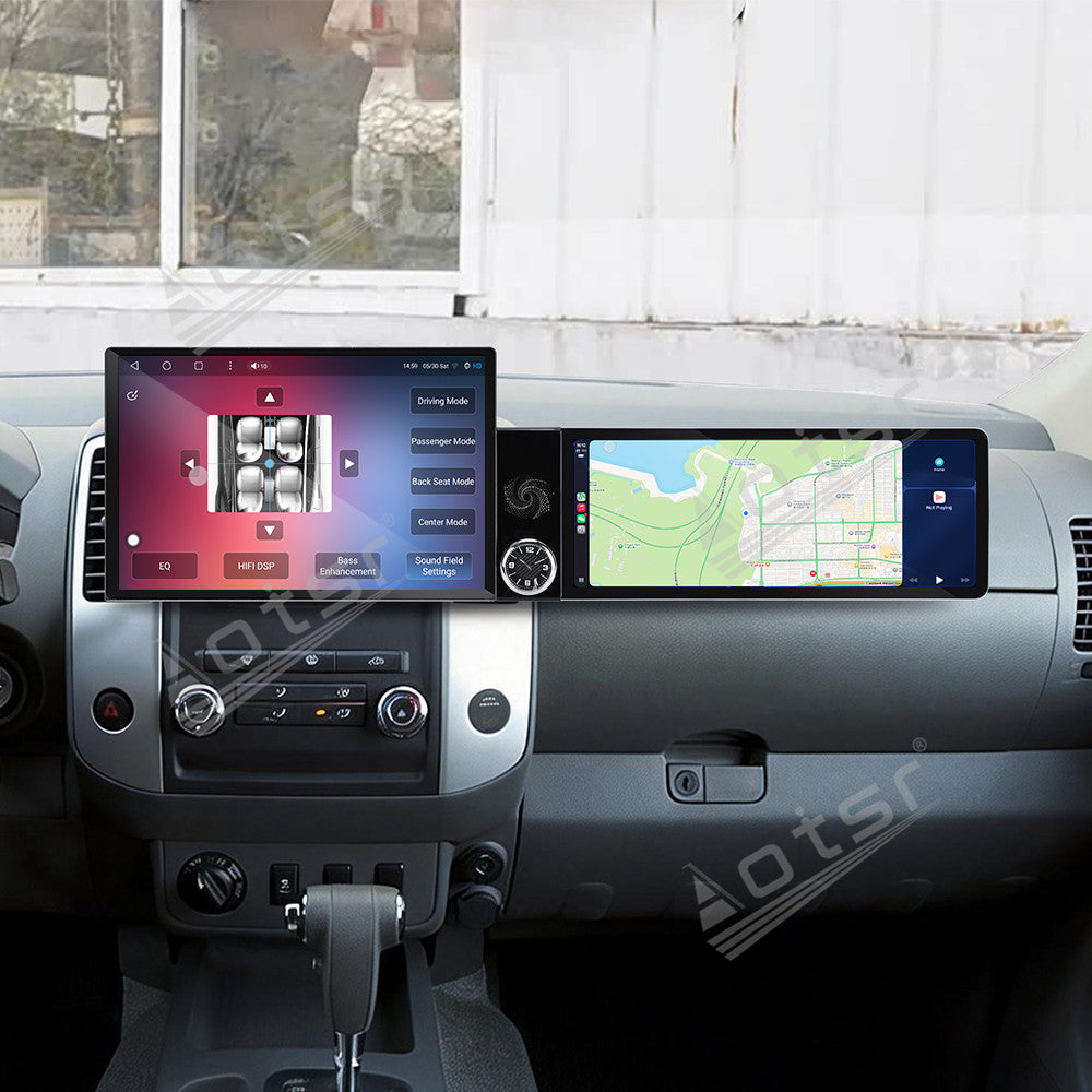 Aotsr Dual Screen 13.1 inch+12.3 inch Android 15 Carplay Car Radio for Nissan Frontier/Xterra 2009-2012 Car GPS Navigation Multimedia