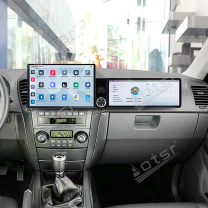 Aotsr Dual Screen 13.1 inch+12.3 inch Android 15 Carplay Car Radio for KIA Sorento 2002-2006 Car GPS Navigation Multimedia