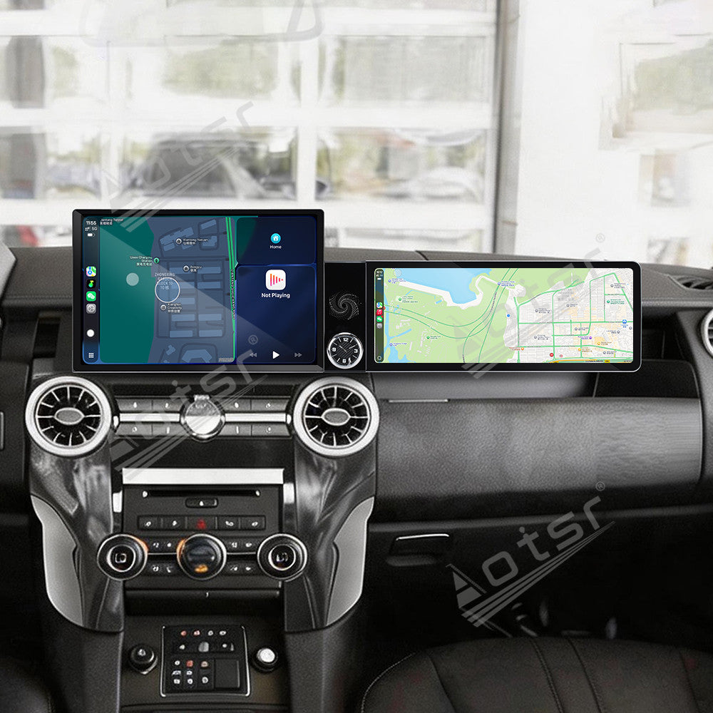 Aotsr Dual Screen 13.1 inch+12.3 inch Android 15 Carplay Car Radio for Land Rover Discovery 4 2012-2016 Car GPS Navigation Multimedia