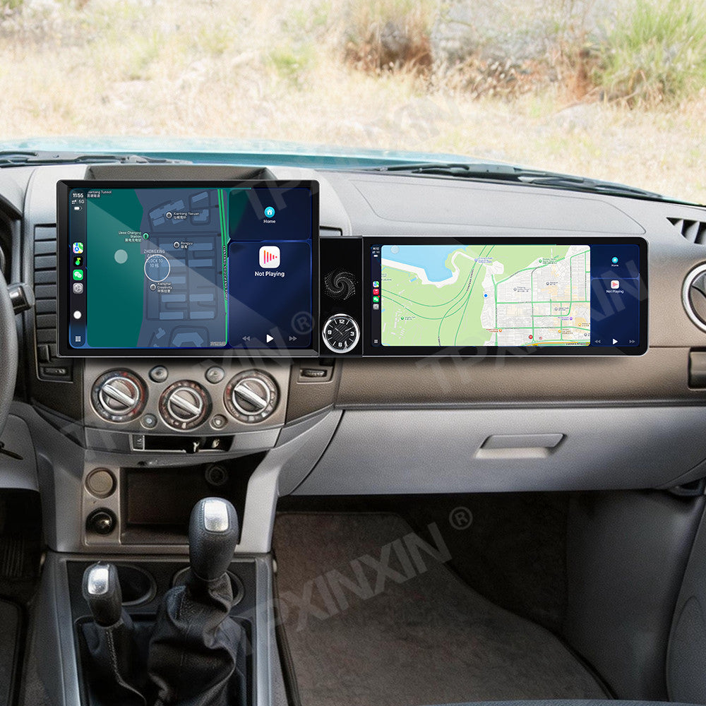 Aotsr Dual Screen 13.1 inch+12.3 inch Android 15 Carplay Car Radio for Mazda BT-50 2006-2012 and for Ford Expedition 2006-2012 Car GPS Navigation Multimedia