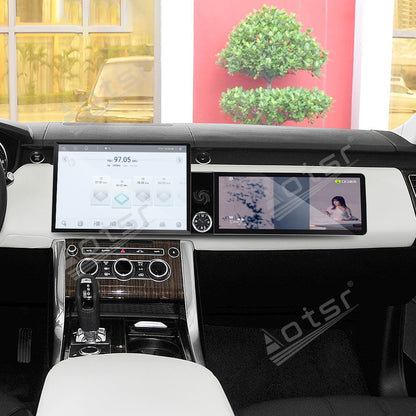 Aotsr Dual Screen 13.1 inch+12.3 inch Android 15 Carplay Car Radio for Land Rover Range Rover Sport 2014-2015 Car GPS Navigation Multimedia