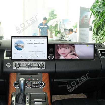 Aotsr Dual Screen 13.1 inch+12.3 inch Android 15 Carplay Car Radio for Land Range Rover Sport 2010-2013 Car GPS Navigation Multimedia